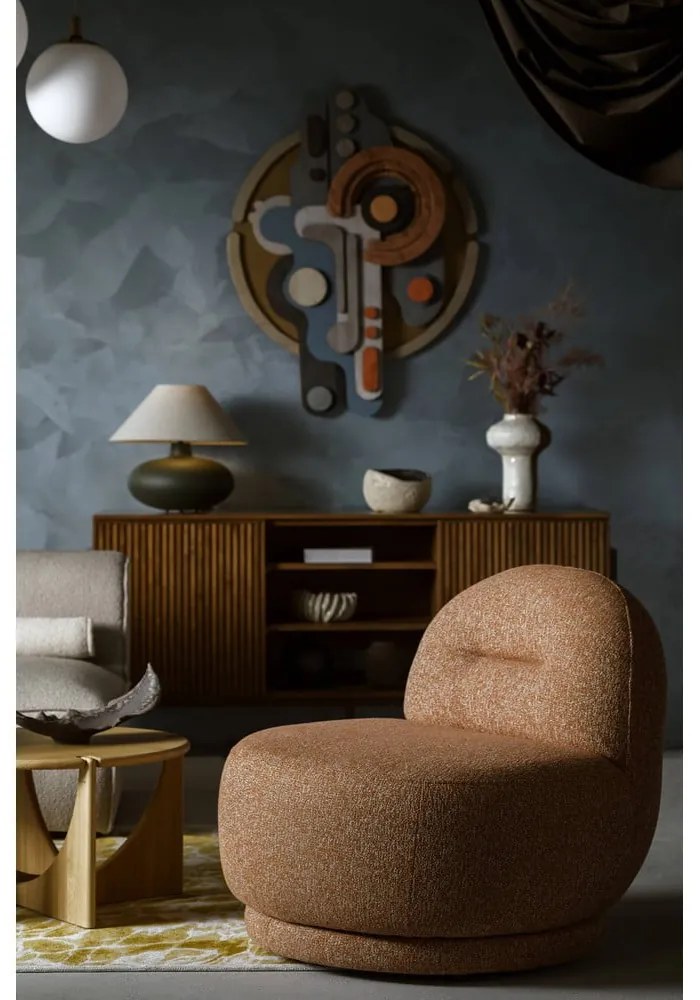 Oranžové kreslo Ovo – Miuform