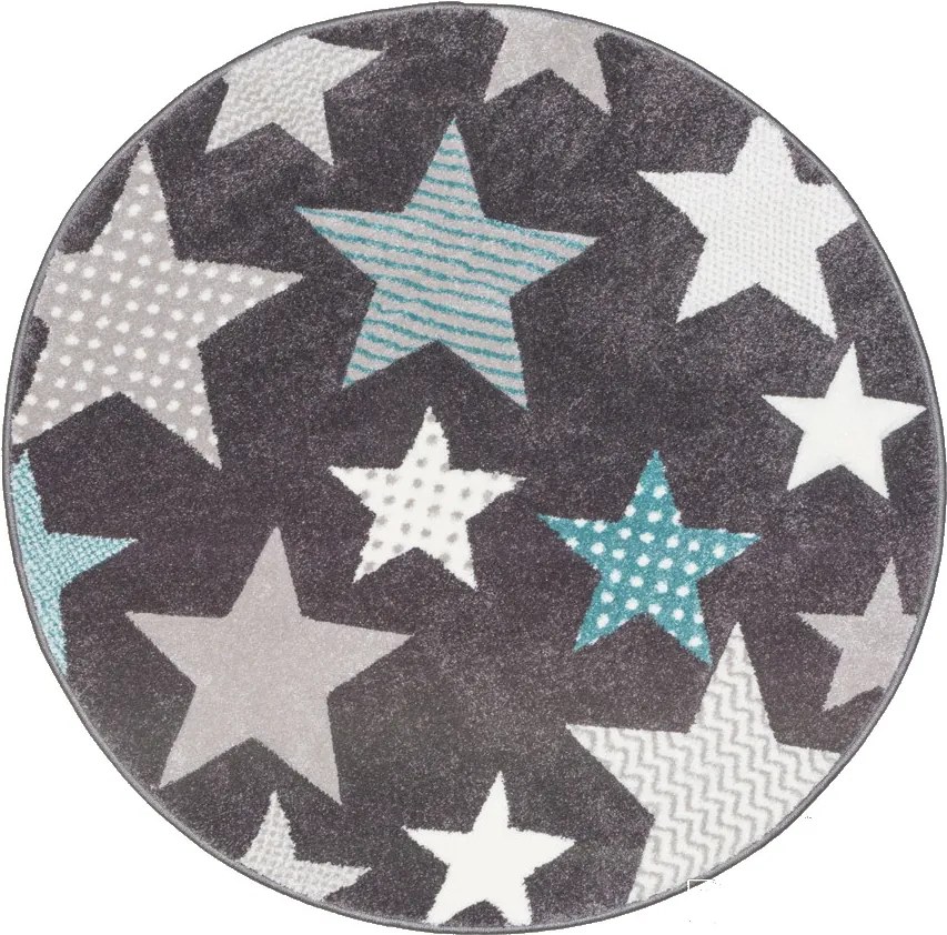 Sintelon koberce Kusový koberec Pastel Kids 49/GSG kruh - 120x120 (průměr) kruh cm