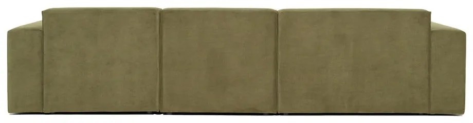 Zelená menčestrová rohová pohovka (ľavý roh) Sting - Scandic