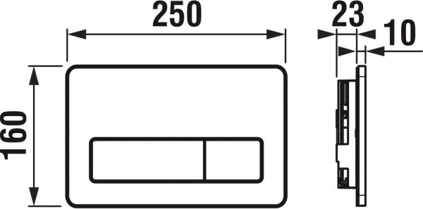 Závesné WC + sedátko LYRA + tlačidlo DUAL + podomietkový modul + podložka