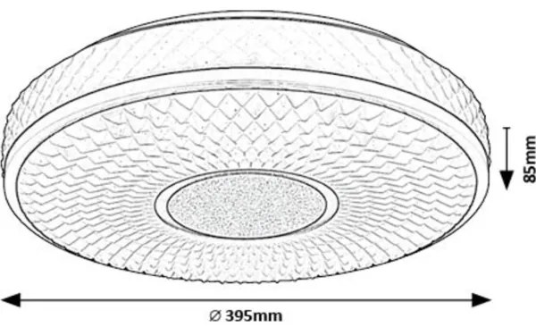 Rabalux 71137 - LED Stropné svietidlo SEDONA LED/24W/230V 4000K pr. 39 cm