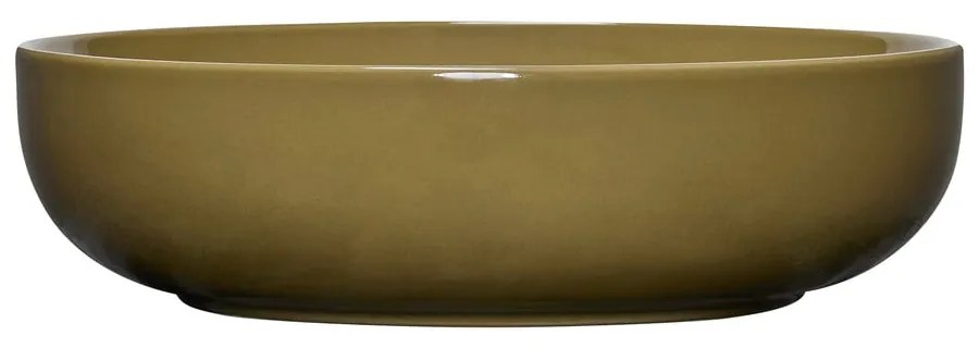 Kaki servírovacia miska z kameniny ø 28 cm Amare – Hübsch