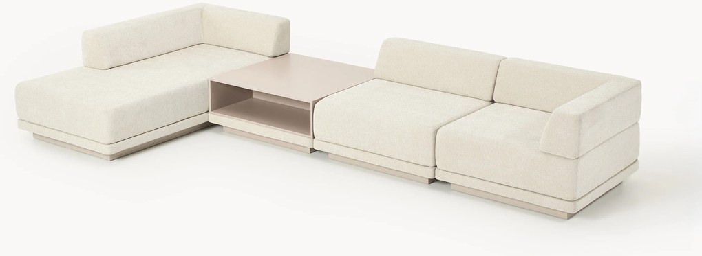 Modulárna rohová pohovka's konferenčným stolíkom Colin (4-miestna)