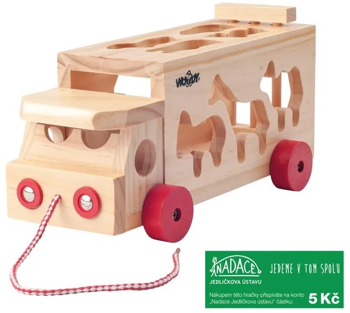 Kamión s vkladacími tvarmi – zvieratká