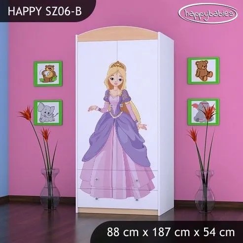 Detská skriňa PRINC A PRINCEZNA - TYP 6B