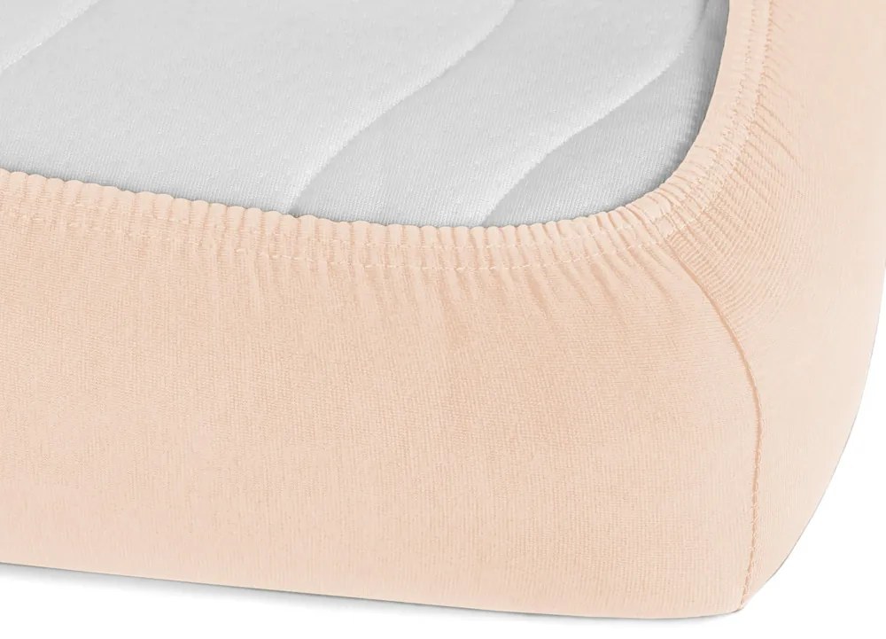 Detské jersey napínacie prestieradlo do postieľky JR-021 Púdrové 60 x 120 x 10 cm - do postieľky