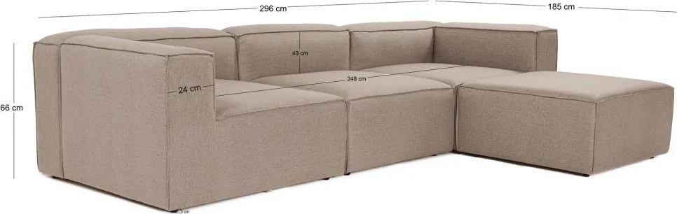 Rohová sedacia súprava Fora 296 cm - výber z 5 prevedení