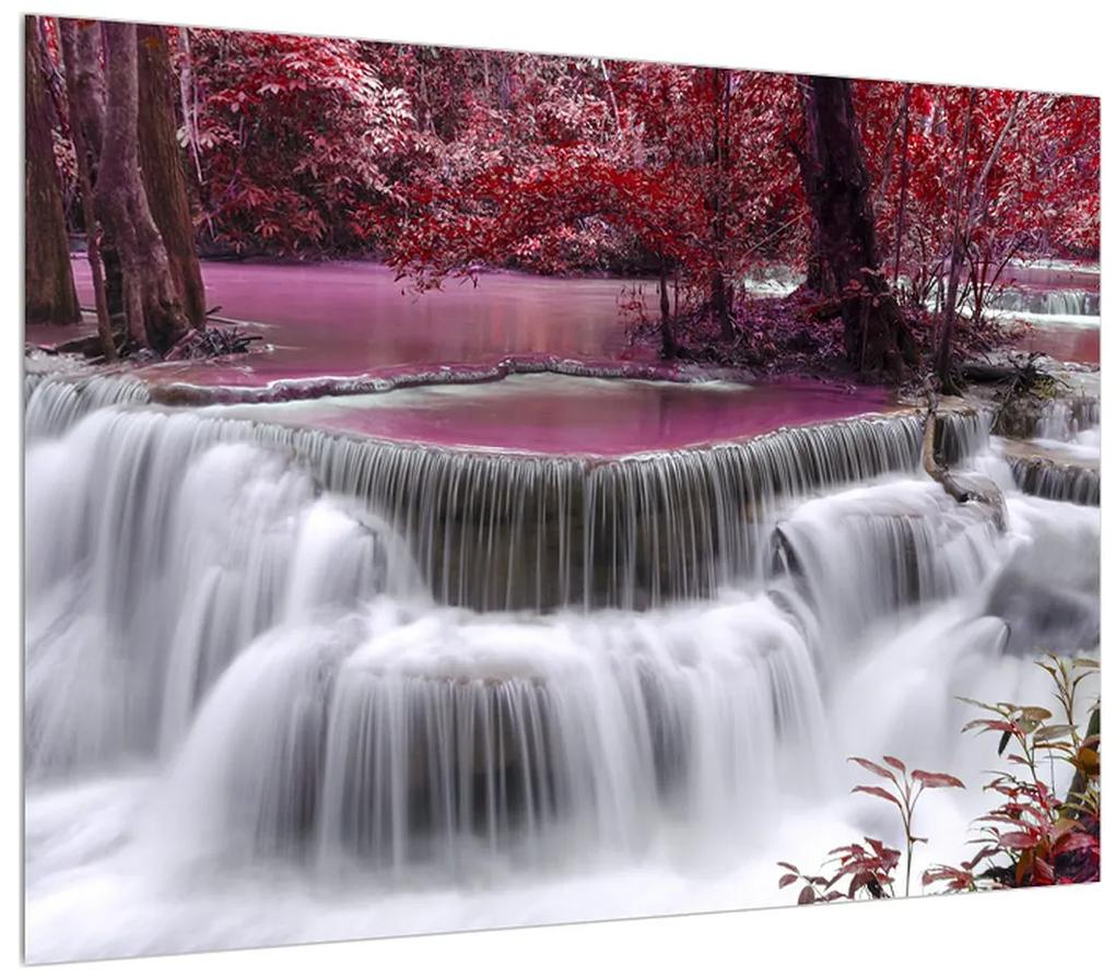 Obraz jesenných vodopádov (70x50 cm)