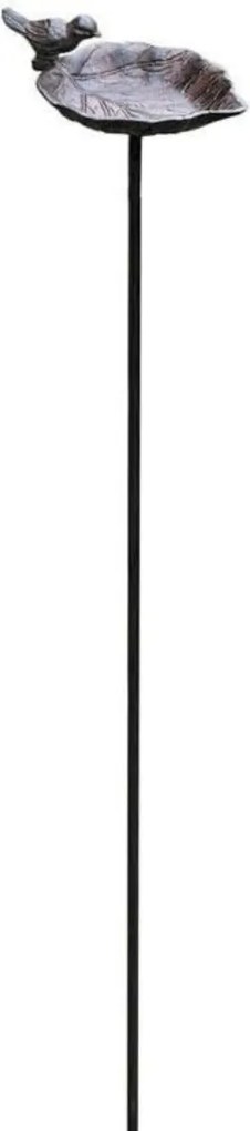 Zapichovacie napájadlo pre vtáky Lea, 98x14 cm, liatina, hnedá