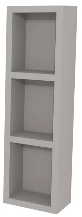 Mereo Aira, kúpeľňová skrinka 20 cm, horná, policová, Multidecor, Arktická sivá, MER-CN796SARS1