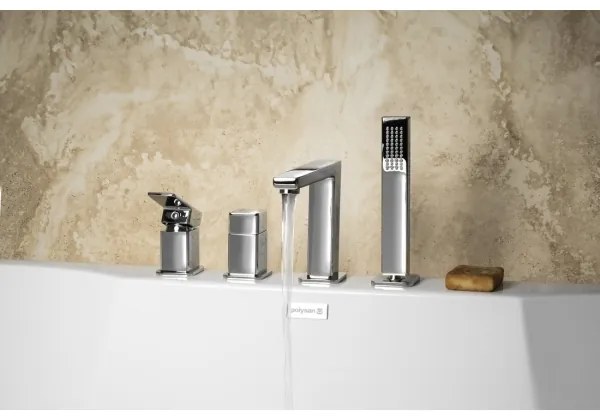 Sapho - Vaňová batéria 4-otvorová TURSI, lesklý chróm