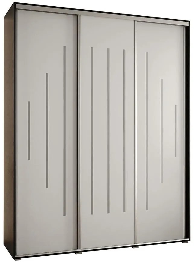 Skriňa 45 Canaris 12 200 čierna/biela/silver