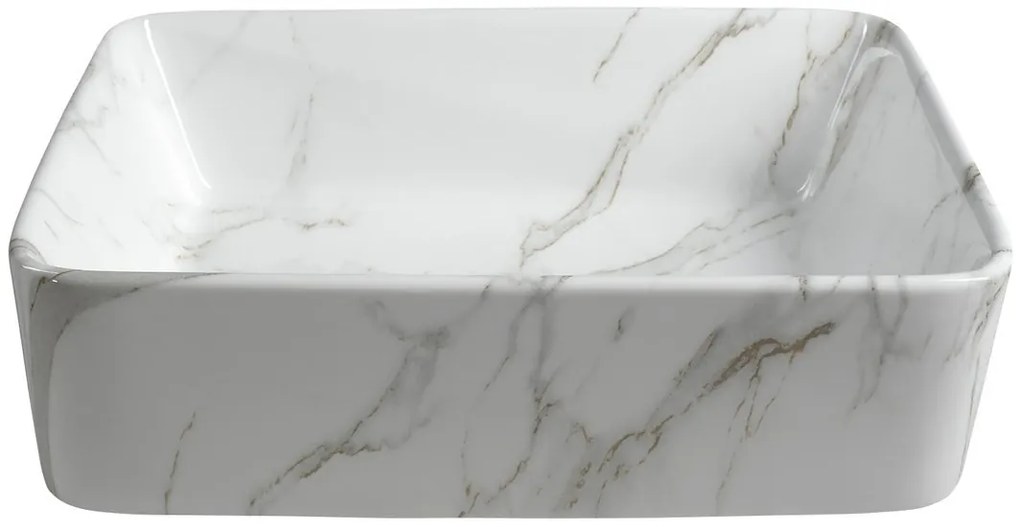 Sapho Sapho, DALMA keramické umývadlo 48x13x38 cm, carrara, MM517