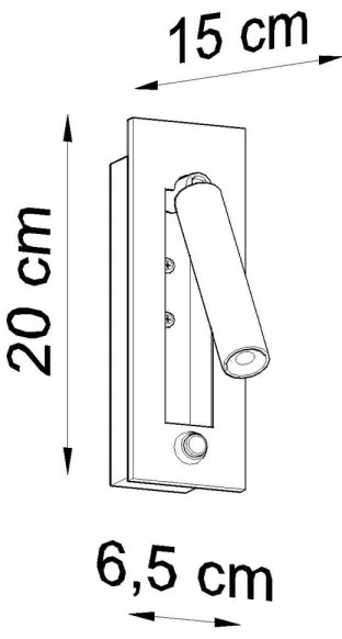 Sollux SL.0956 - Nástenné bodové svietidlo ENIF 1xG9/12W/230V