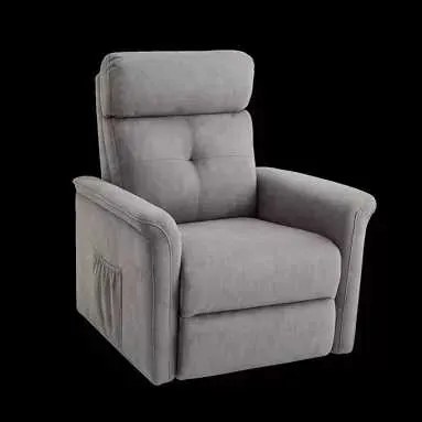 LuxuryForm DESIGN TV kreslo PEGAS s elektrickým polohovaním, masážou a výklopom - světle šedé
