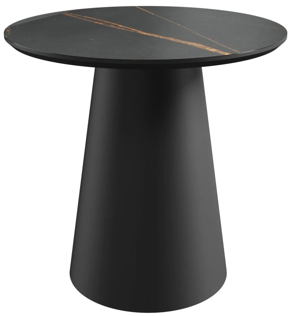 Konferenční stolek Margos 46 cm černý/mramor I