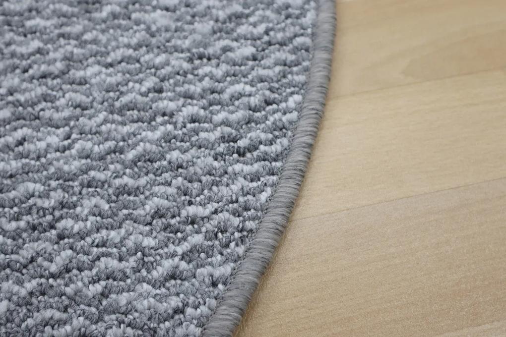 Vopi koberce Kusový koberec Toledo šedé kruh - 100x100 (priemer) kruh cm