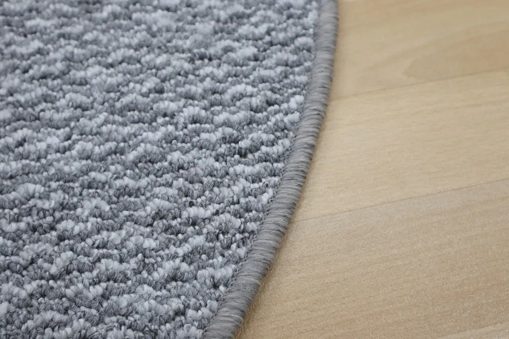 Vopi koberce Kusový koberec Toledo šedé kruh - 160x160 (priemer) kruh cm