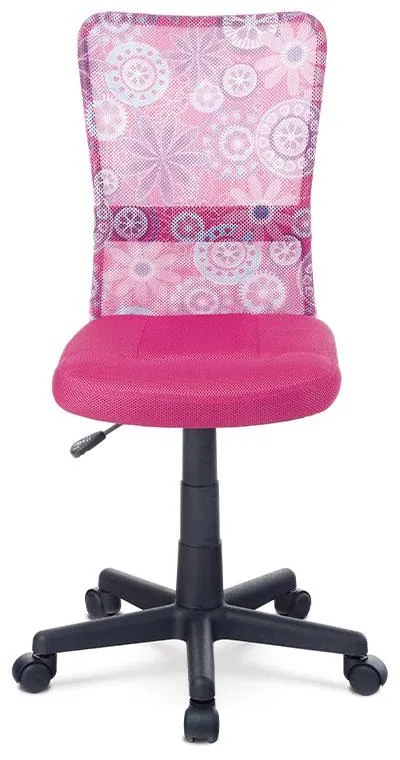 Autronic -  Kancelárska kids stolička KA-2325 PINK, ružová mesh