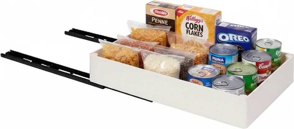 5Five® Výsuvný organizér do skříňky s výsuvy, béžová AXIS 26,9 x 40 x 8,2 cm (L)