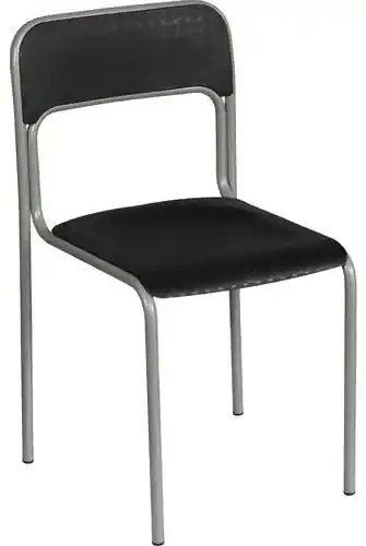 Plastová jedálenská stolička Cortina, čierna | BIANO