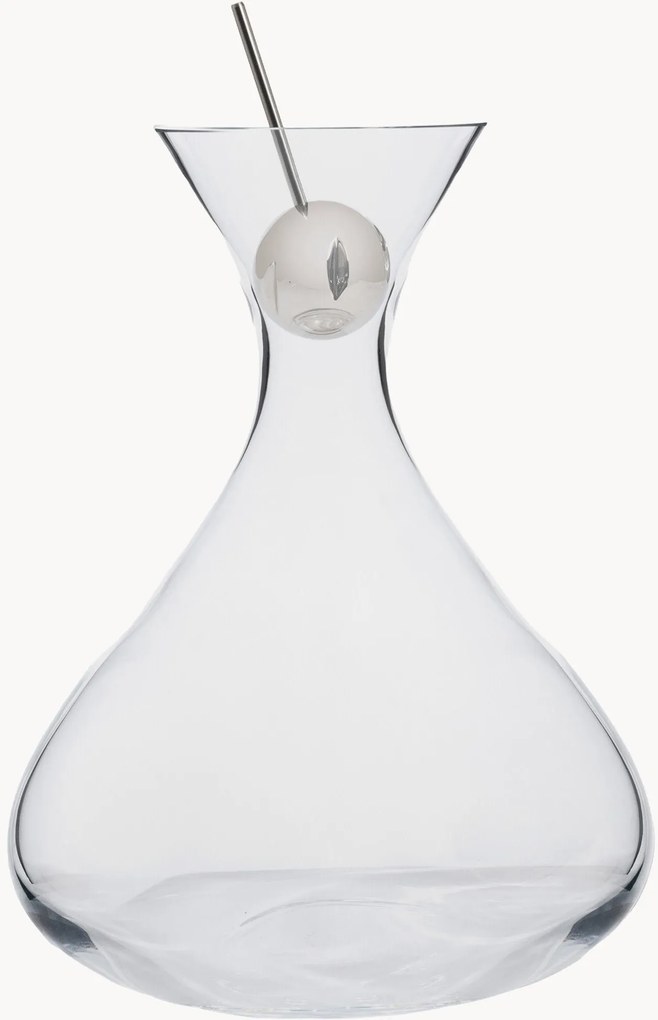 Ručne fúkaný dekantér na víno Open Cristal Developer