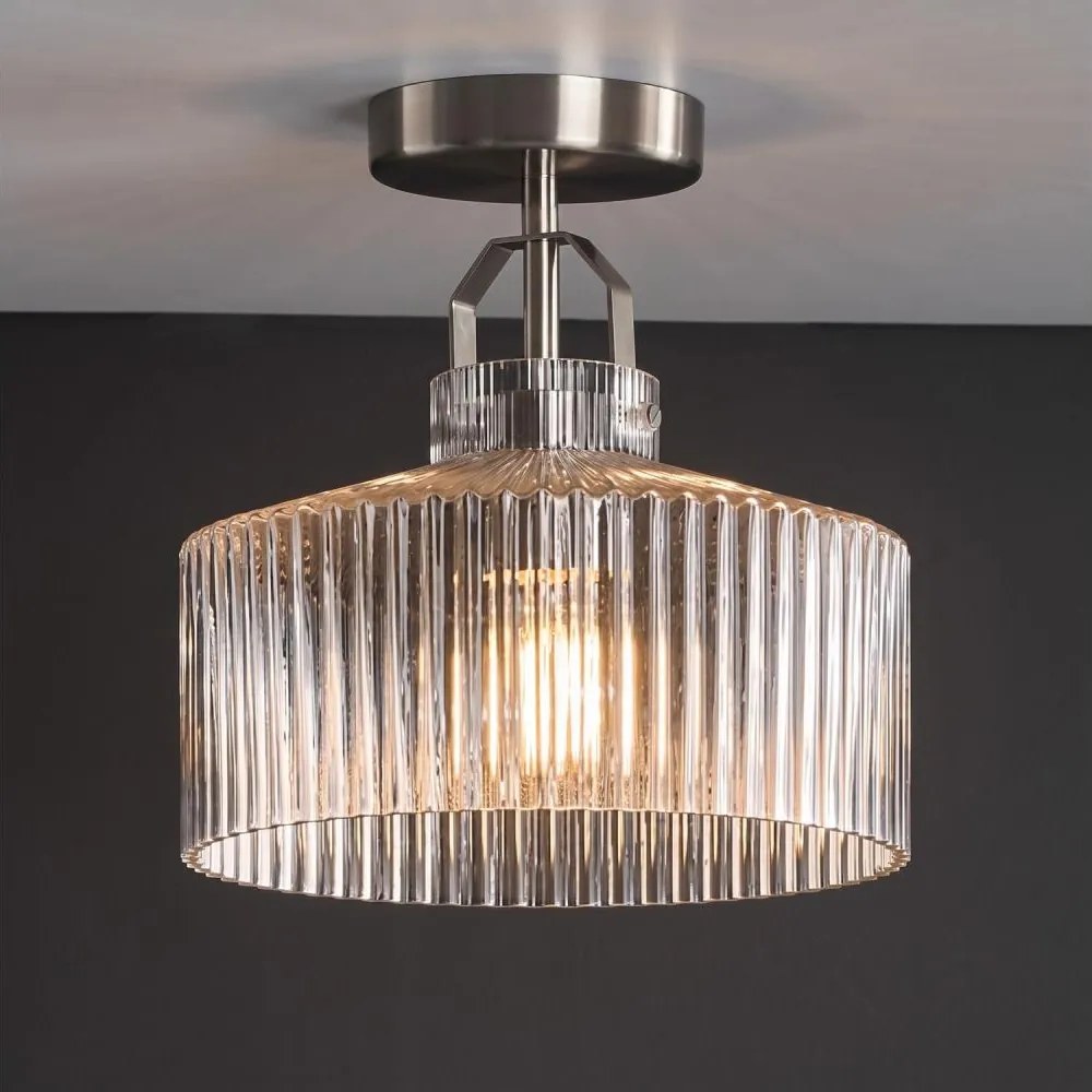 Där Lighting LEN4846 - Prisadený luster LENKA 1xE27/60W/230V matný chróm