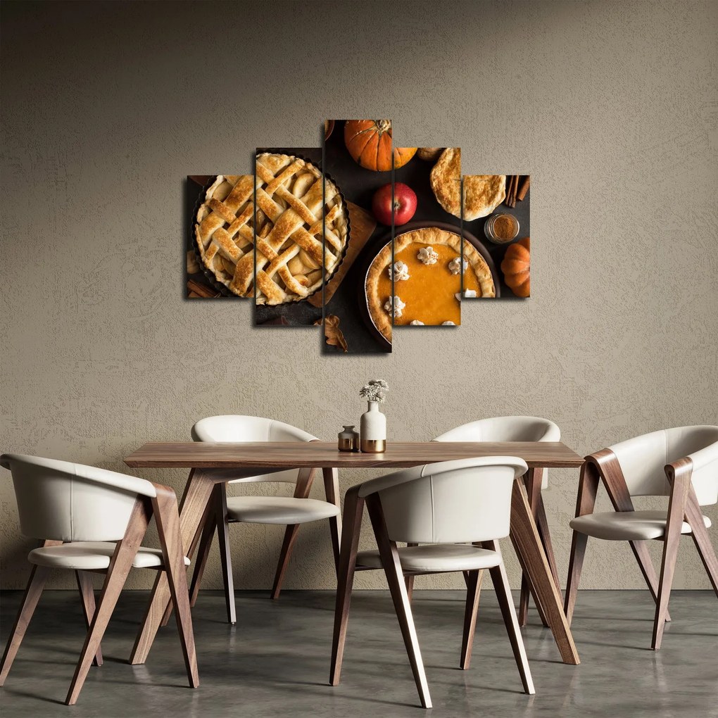 Obraz - Tekvicový koláč (150x105 cm)
