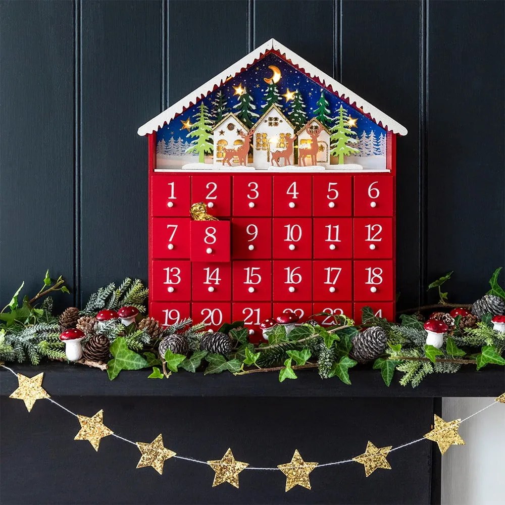 Adventný kalendár Red House LED – Rex London