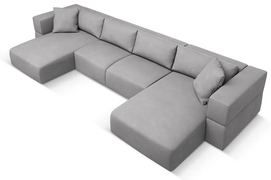 Svetlosivá rohová pohovka do "U" Esther – Milo Casa