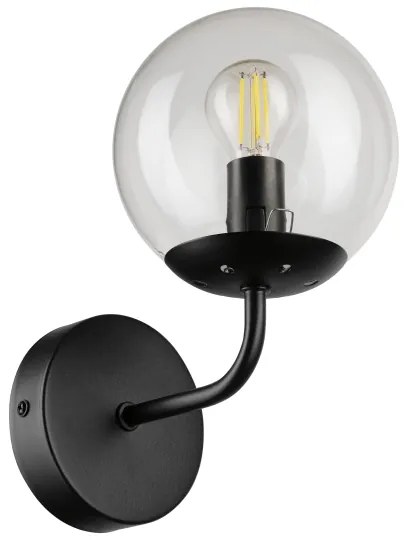 Brilagi - Nástenná lampa MALIVA 1xE14/15W/230V čierna/číra