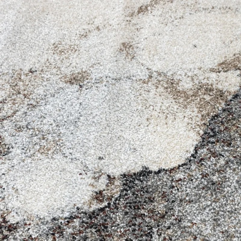 Spoltex, Kusový koberec Universe 841-86 grey/beige kruh, 200x200 (priemer) kruh, šedá, obývacia izba