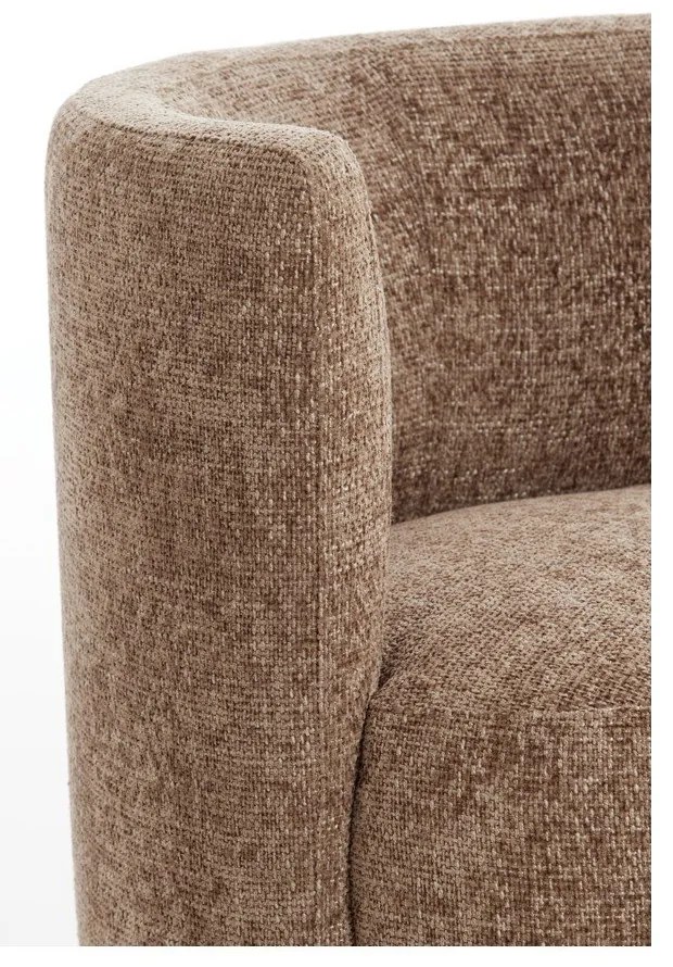 Tmavohnedé kreslo Kamova – Light &amp; Living