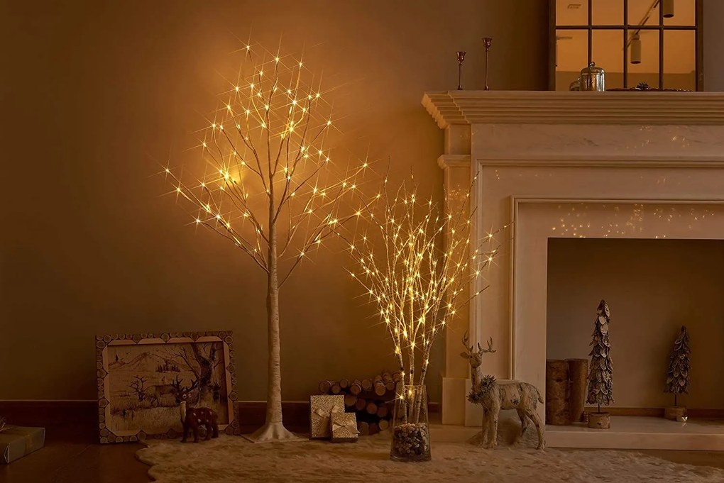 Tutumi Tutumi, LED vianočný stromček Breza 180cm CD007-96, biela, CHR-00107