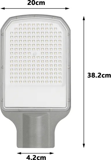BRILAGI - LED vonkajšia pouličná lampa URBANLIGHT LED/100W/230V sivá IP65