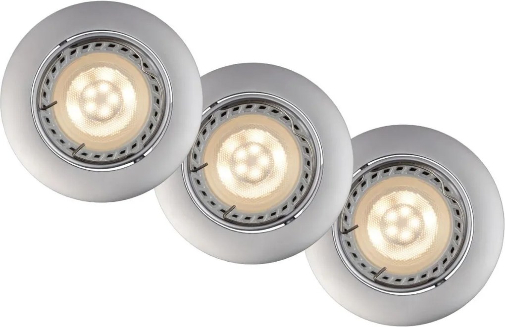 Lucide Lucide 11001/15/36 - SADA 3x LED podhľadové svietidlo FOCUS 3xGU10/5W/230V šedé LC1079