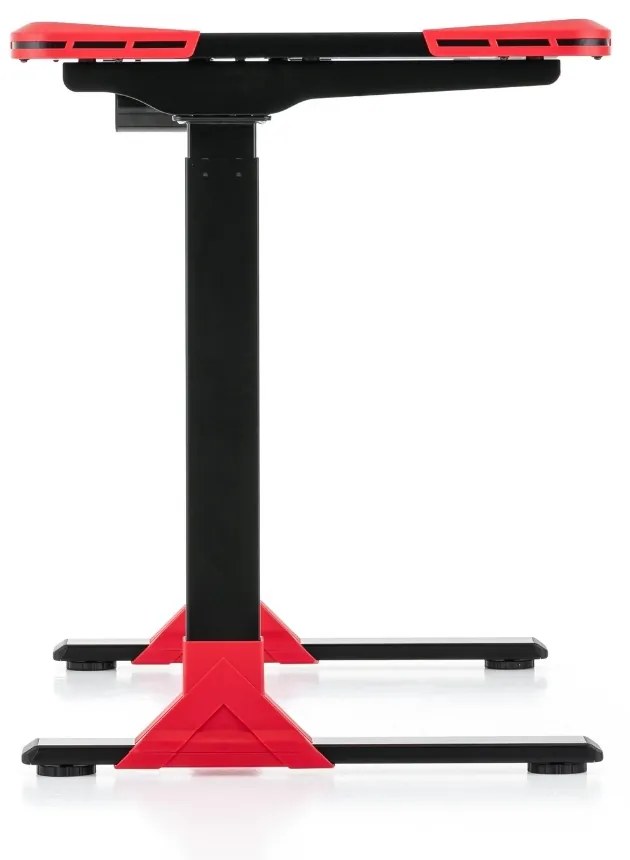 Výškovo nastaviteľný stôl OfficeTech Game, 120 x 60 cm, čierna