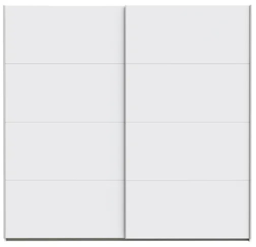 Šatníková skriňa so zrkadlom KARO 220x210 cm biela