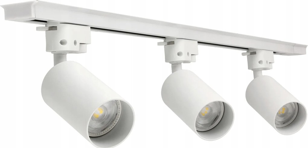 LED koľajnica 1m + 3x GU10 bodové žiarovky - sada