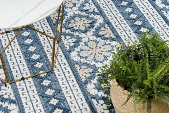 Koberec štrukturálny BOTANIC 65252 Boho - granát