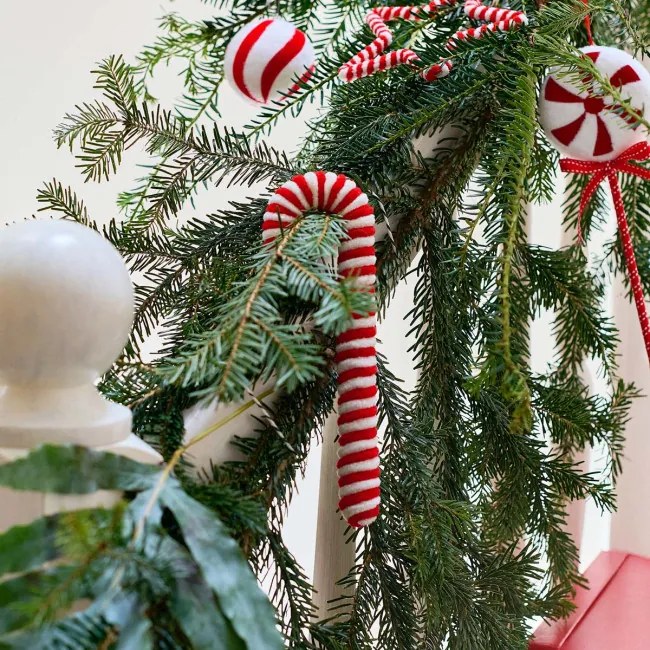 Závesná vianočná dekorácia TWINKLE Candy Cane XM24 714177 (2 ks)