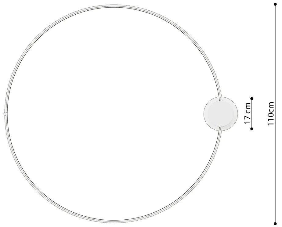 Stropné LED svietidlo Rio 110, 1x LED 70w, 3000k, w