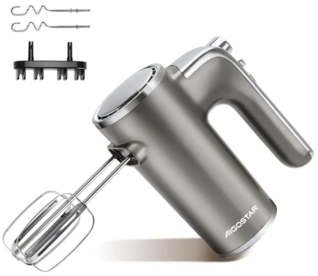 Aigostar - Ručný šľahač 400W/230V šedá/chróm