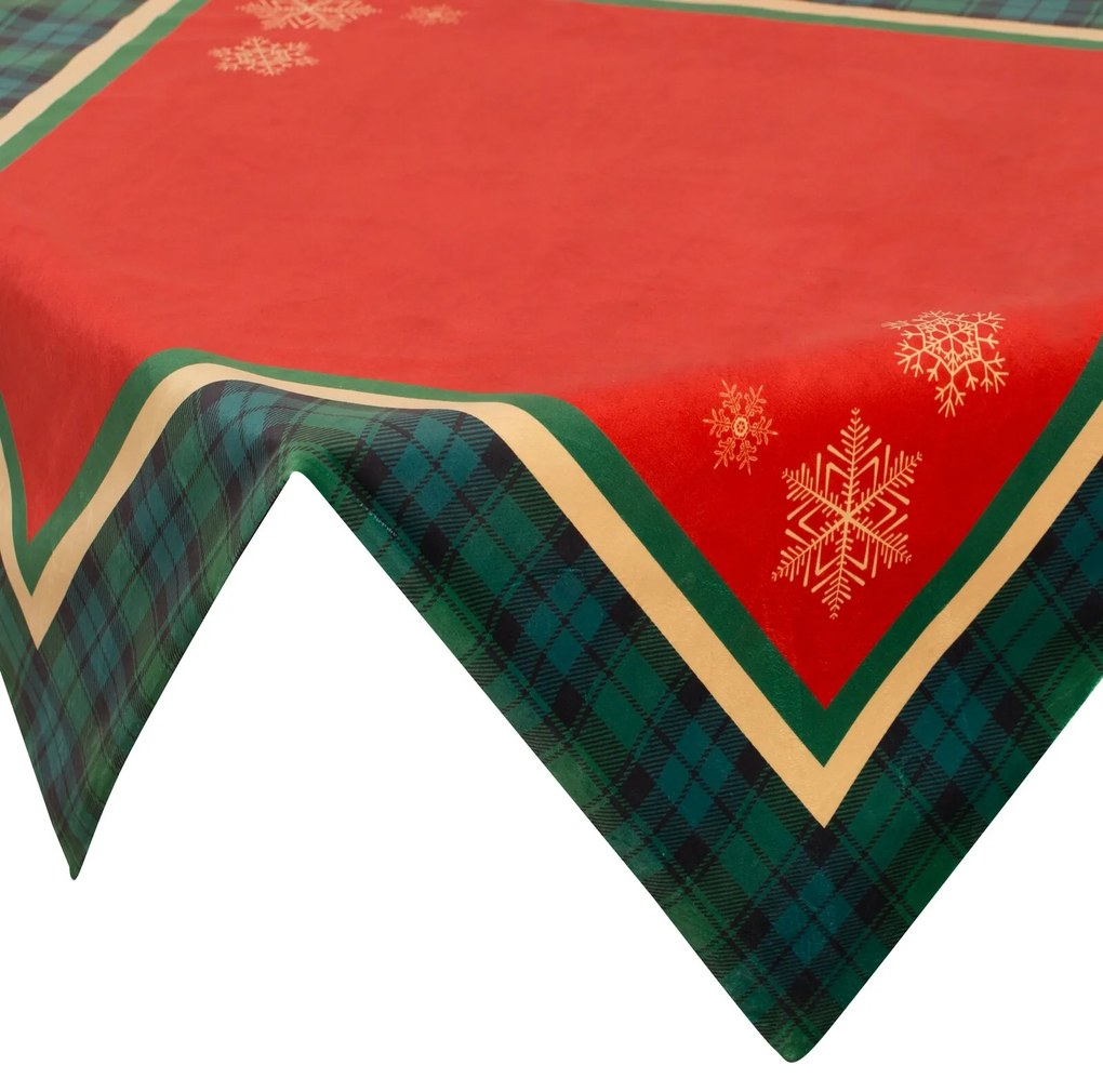 VIANOČNÝ OBRUS CHERRY 85X85 CM VZOROVANÁ