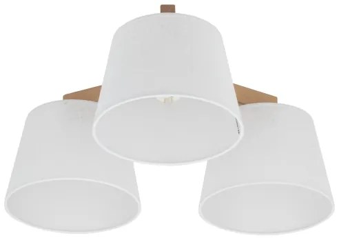 Brilagi - Prisadený luster LATTE SABIA 3xE27/15W/230V borovica/biela