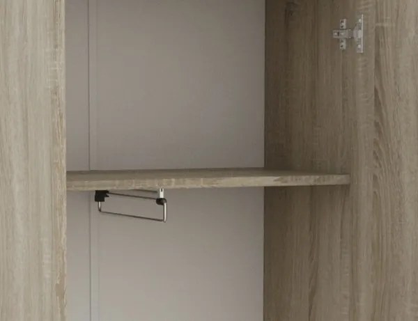 Šatníková skriňa s výsuvnou tyčou Nitro, dub Sonoma