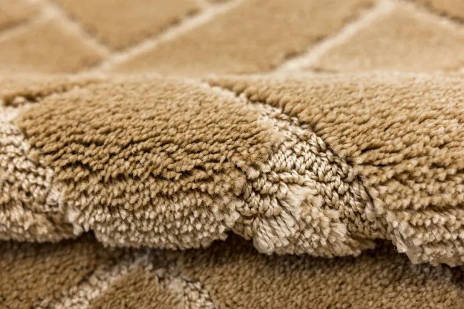 Kúpeľňový koberček Lotus béžový, tehla