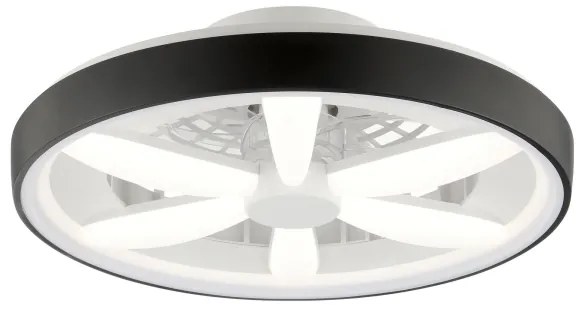 Brilliant - LED RGBW Stropný ventilátor so svetlom GAIANO LED/48W/230V čierna +DO