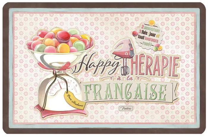 Prestieranie "Happy thérapie Macarons" sada 6ks, 43.5x28.5 cm, pvc