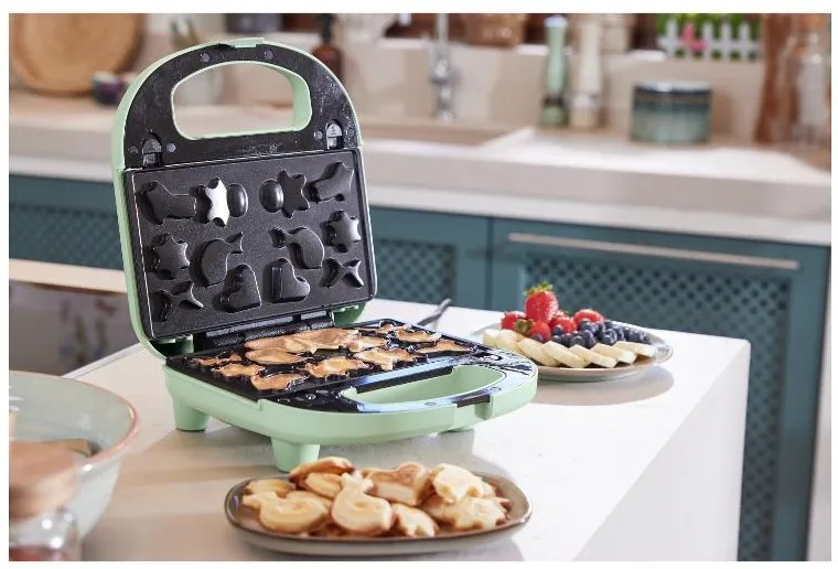 Silvercrest®  Kitchen Tools Vaflovač s vymeniteľnými platňami Swew 750 D4/Sowew 750 D4 (mentolová)  (100387639)